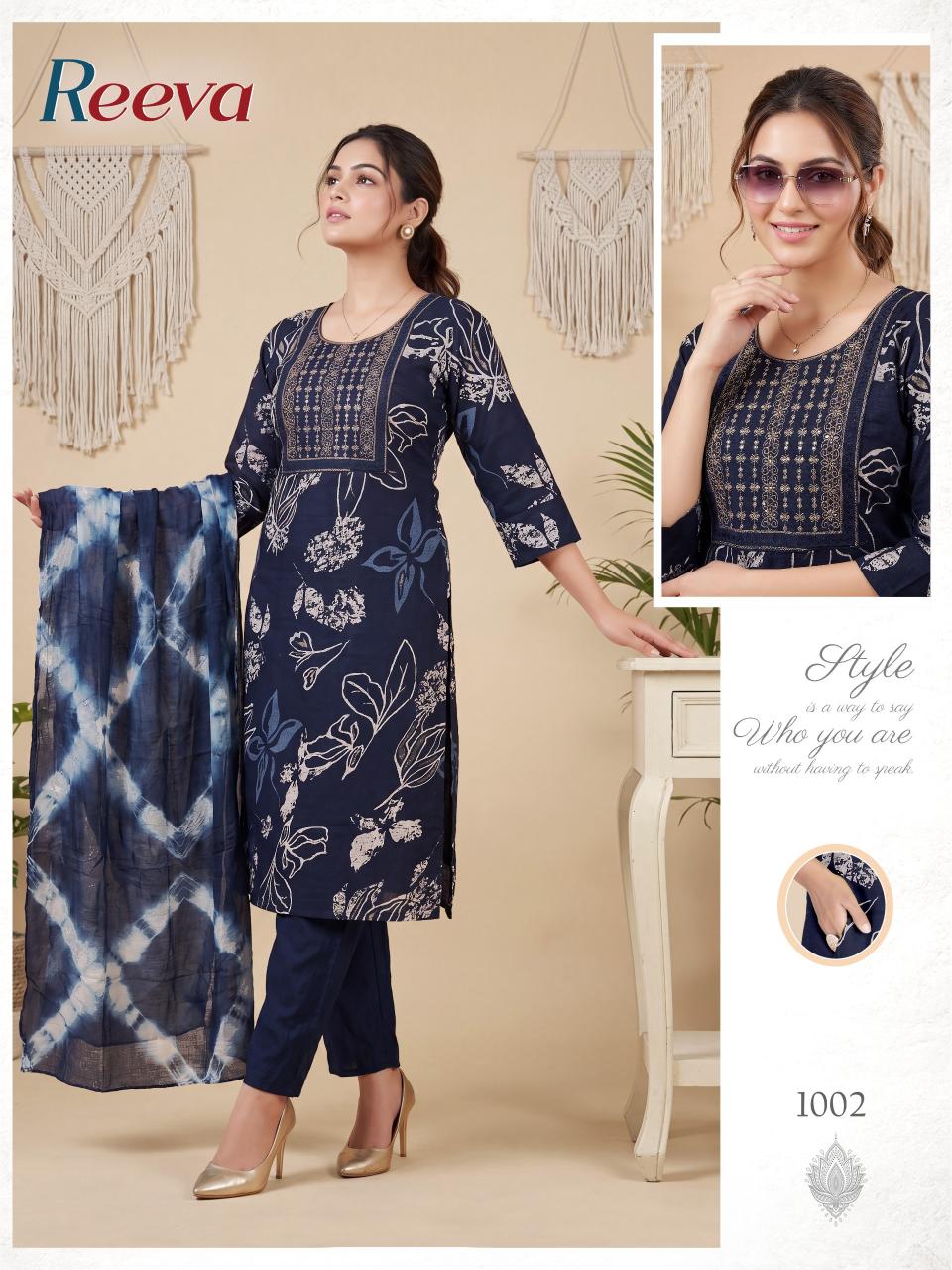 REEVA VERTICAN FOIL Hyderabad wholesale kurti bazaar