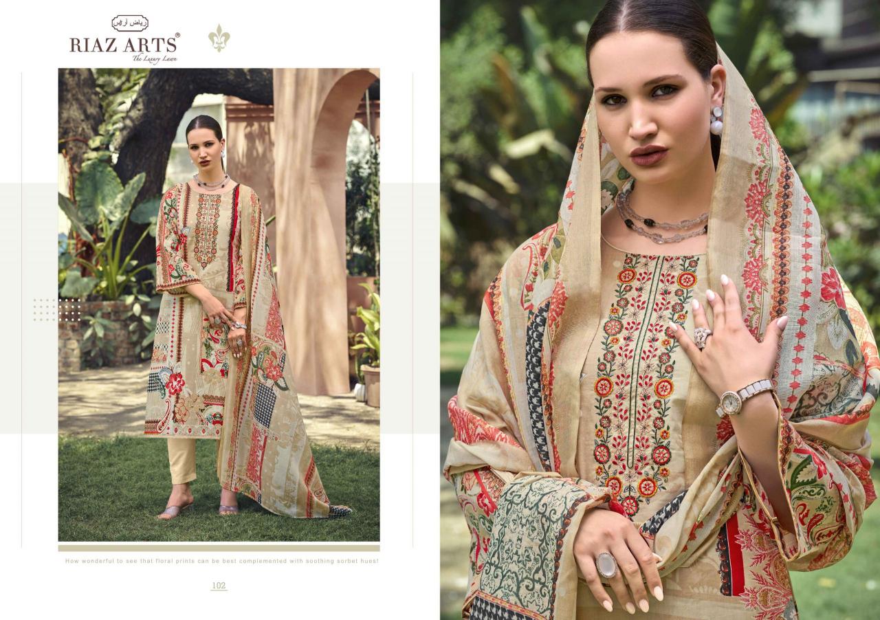 Riaz Arts Musafir 101 to 104 catalog surat dress material market online