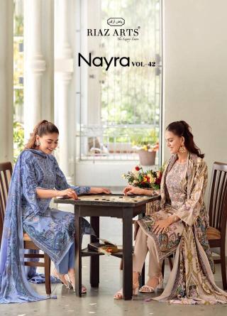 Riaz Arts Nayra vol 42 catalog best cotton dress material in surat
