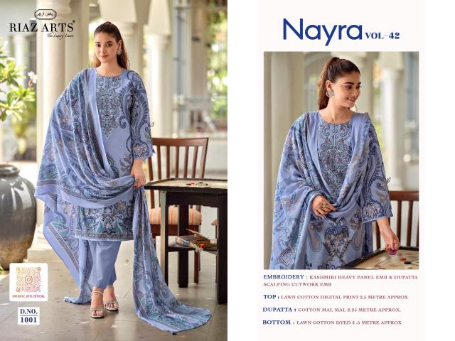Riaz Arts Nayra vol 42 catalog best cotton dress material in surat