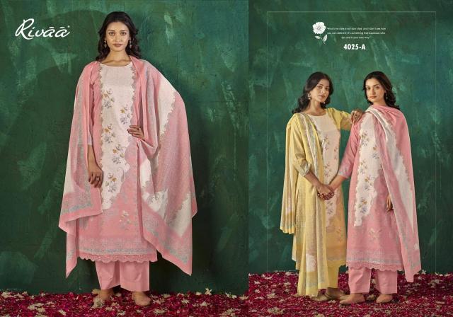 Rivaa Sabaa vol 5 catalog wholesale unstitched salwar kameez material