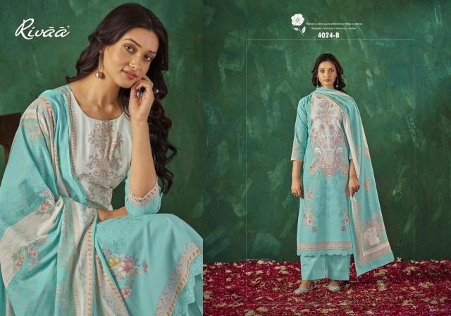 Rivaa Sabaa vol 5 catalog wholesale unstitched salwar kameez material