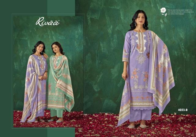Rivaa Sabaa vol 5 catalog wholesale unstitched salwar kameez material
