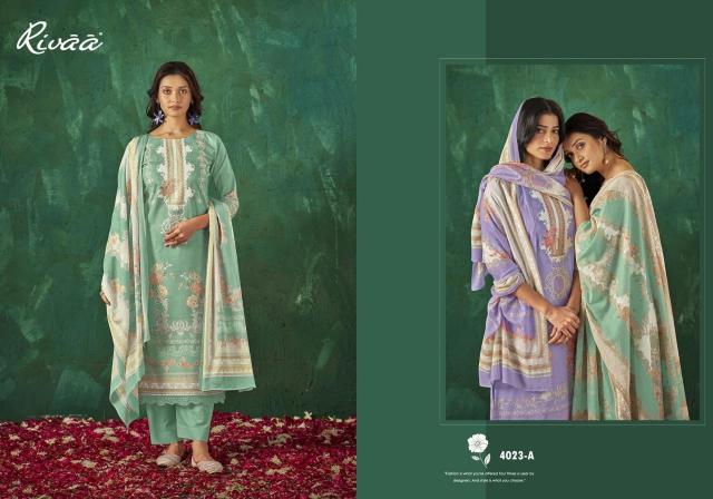 Rivaa Sabaa vol 5 catalog wholesale unstitched salwar kameez material