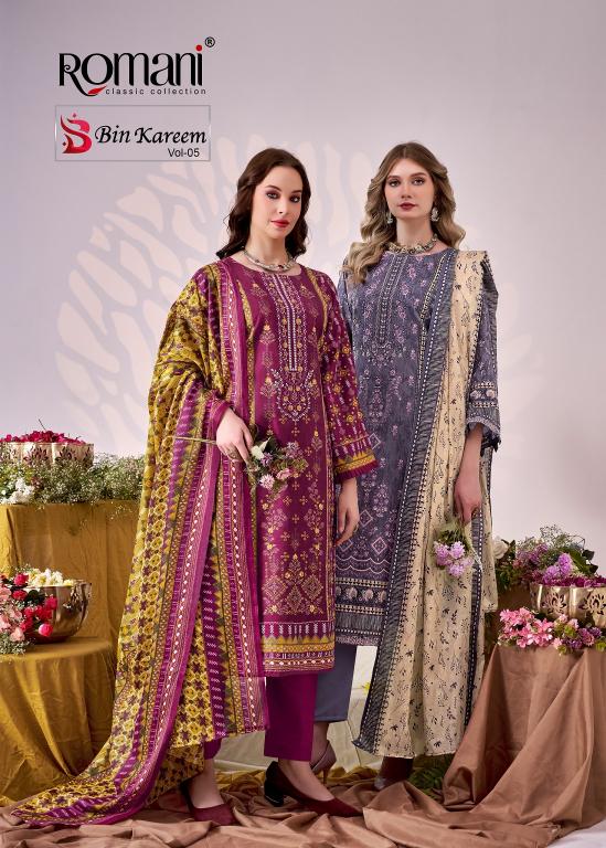 Romani Bin Kareem Vol-5 – Pakistani Readymade Kurti Pant With Dupatta - Wholesale Catalog