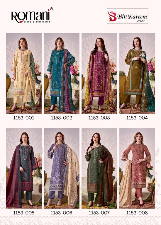 Romani Bin Kareem Vol-5 – Pakistani Readymade Kurti Pant With Dupatta - Wholesale Catalog