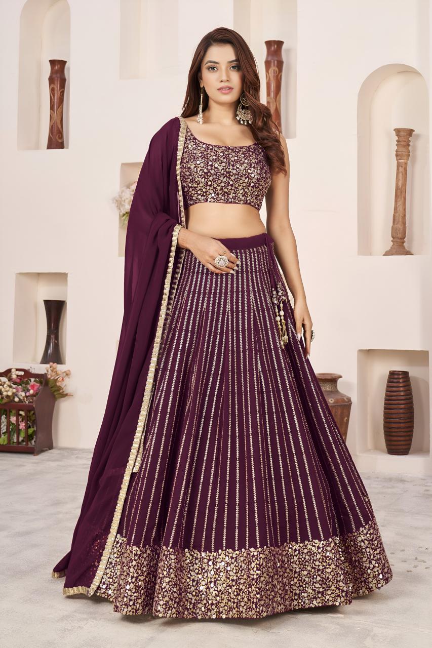 Sabella 5067 Wine catalog mumbai lehenga wholesale market