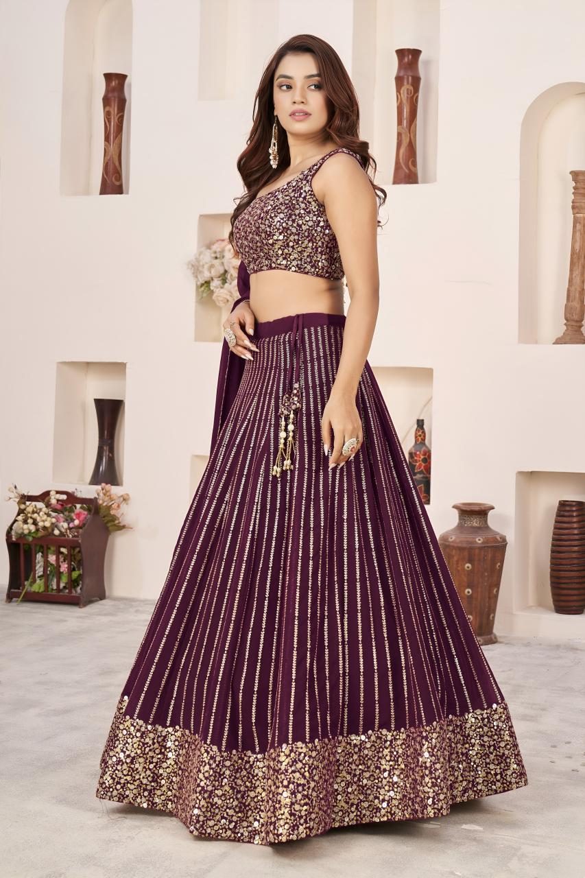 Sabella 5067 Wine catalog mumbai lehenga wholesale market
