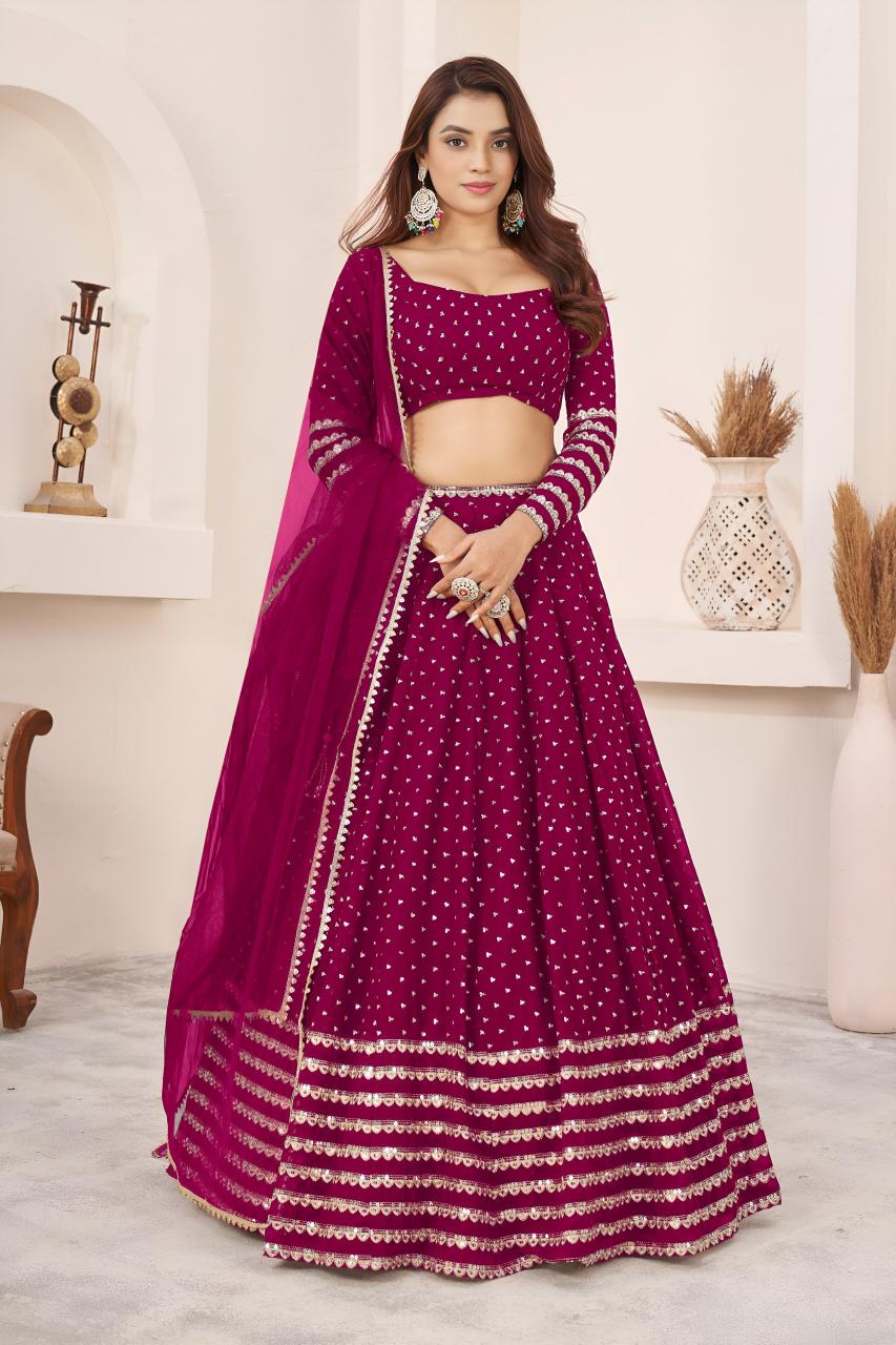 Sabella 5074 Pink catalog wholesale lehenga market in lucknow