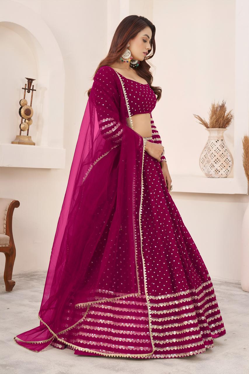 Sabella 5074 Pink catalog wholesale lehenga market in lucknow