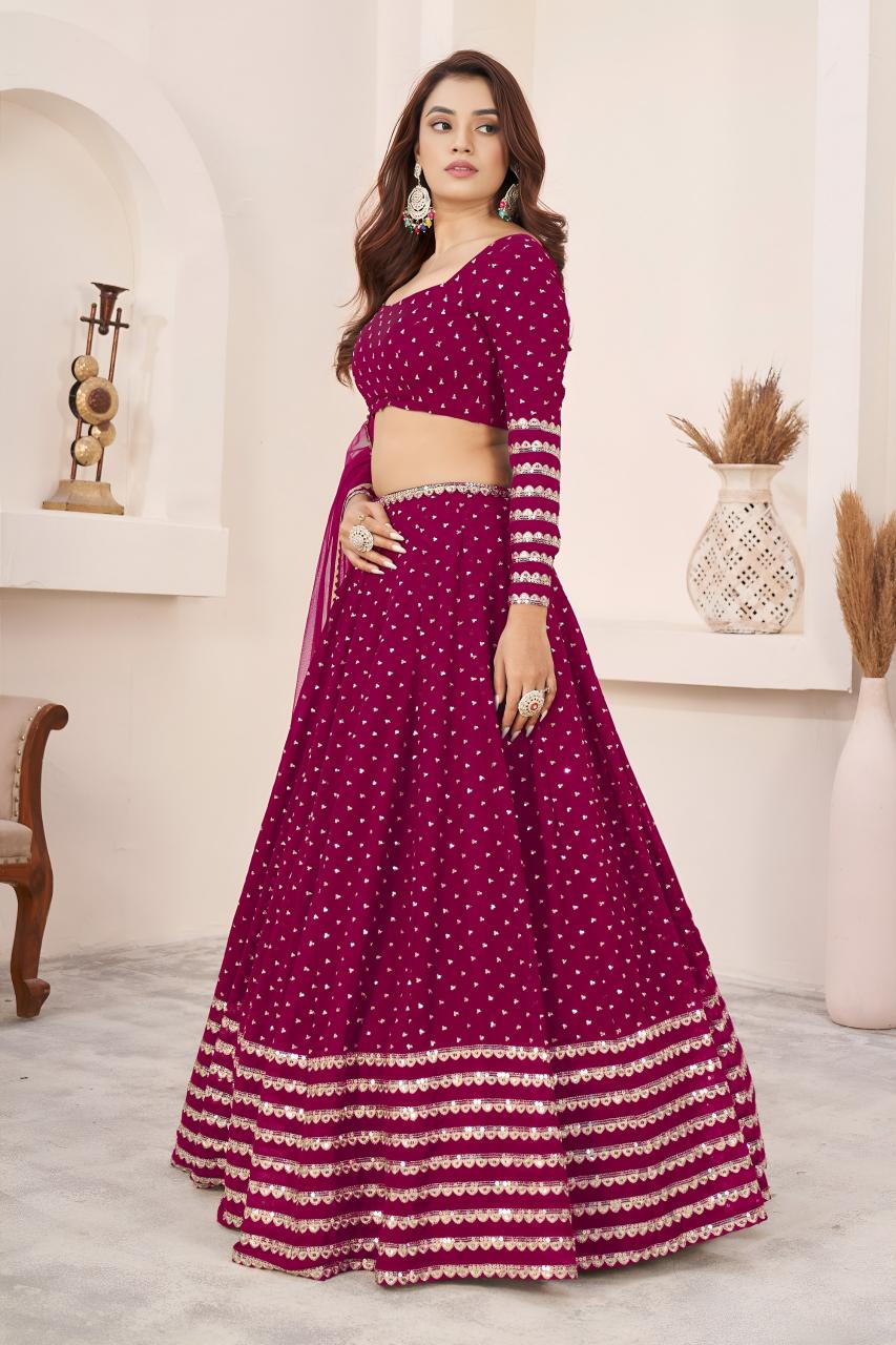 Sabella 5074 Pink catalog wholesale lehenga market in lucknow