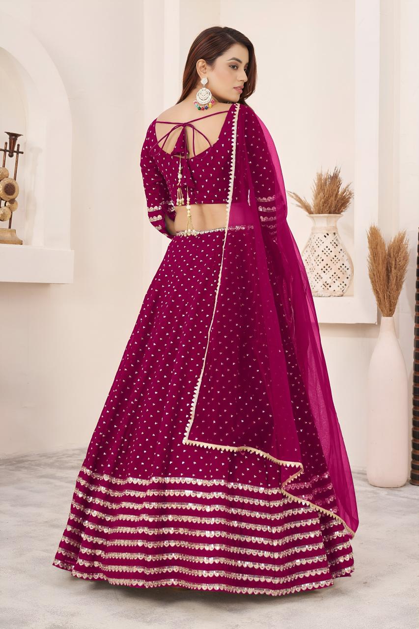 Sabella 5074 Pink catalog wholesale lehenga market in lucknow