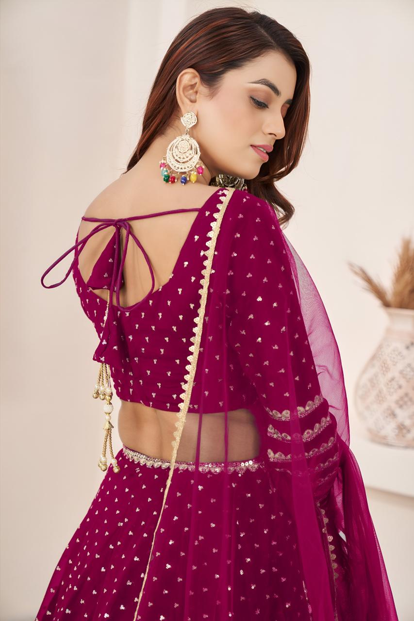 Sabella 5074 Pink catalog wholesale lehenga market in lucknow