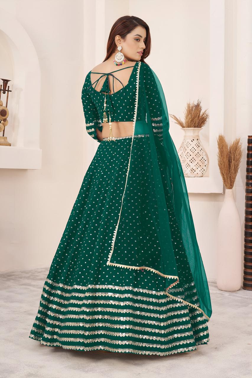 Sabella 5074 Teal Green catalog wholesale lehenga market in mumbai