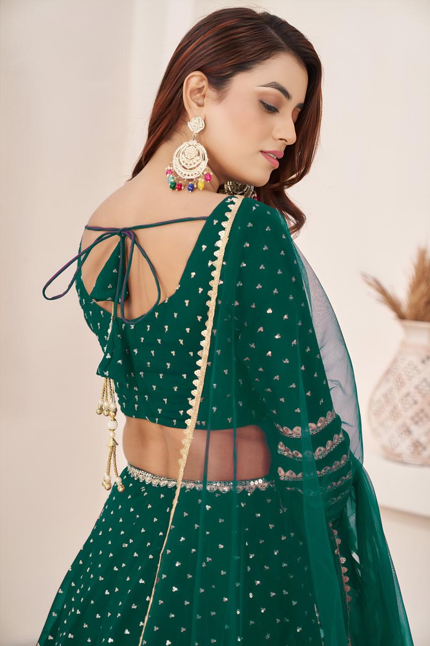 Sabella 5074 Teal Green catalog wholesale lehenga market in mumbai