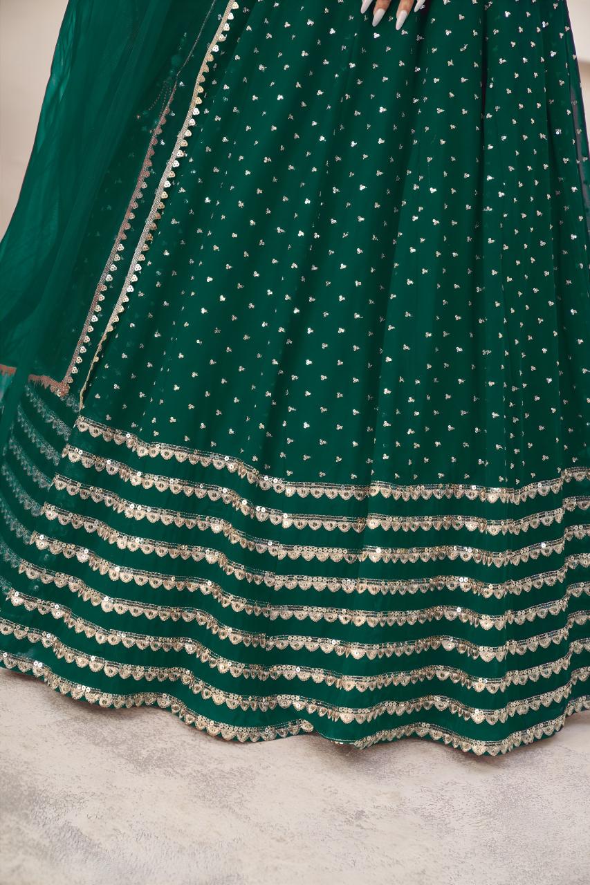 Sabella 5074 Teal Green catalog wholesale lehenga market in mumbai
