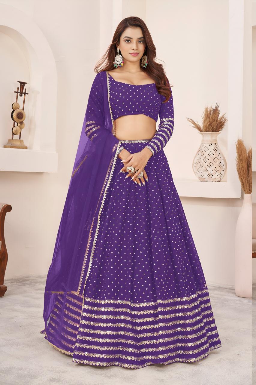 Sabella 5074 Violet catalog wholesale lehenga market in vadodara