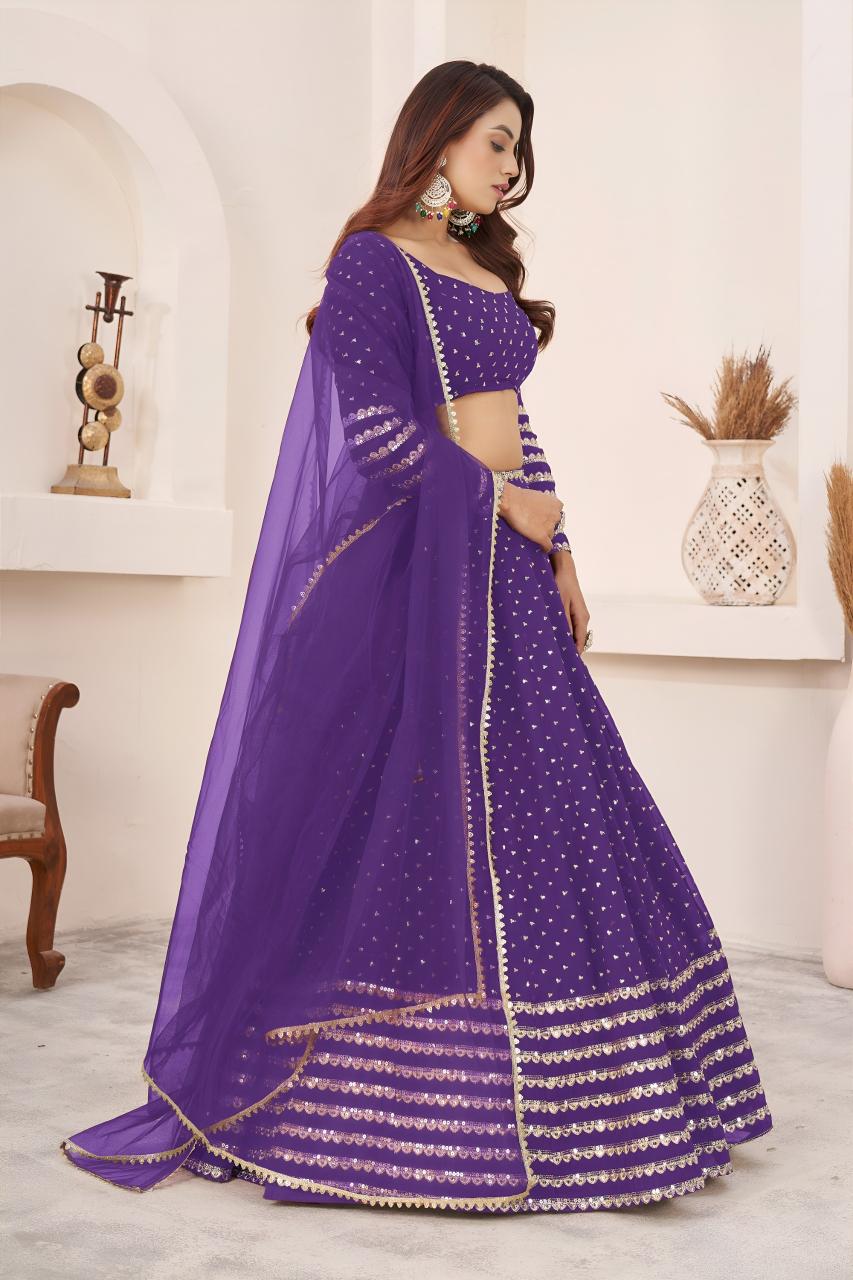 Sabella 5074 Violet catalog wholesale lehenga market in vadodara