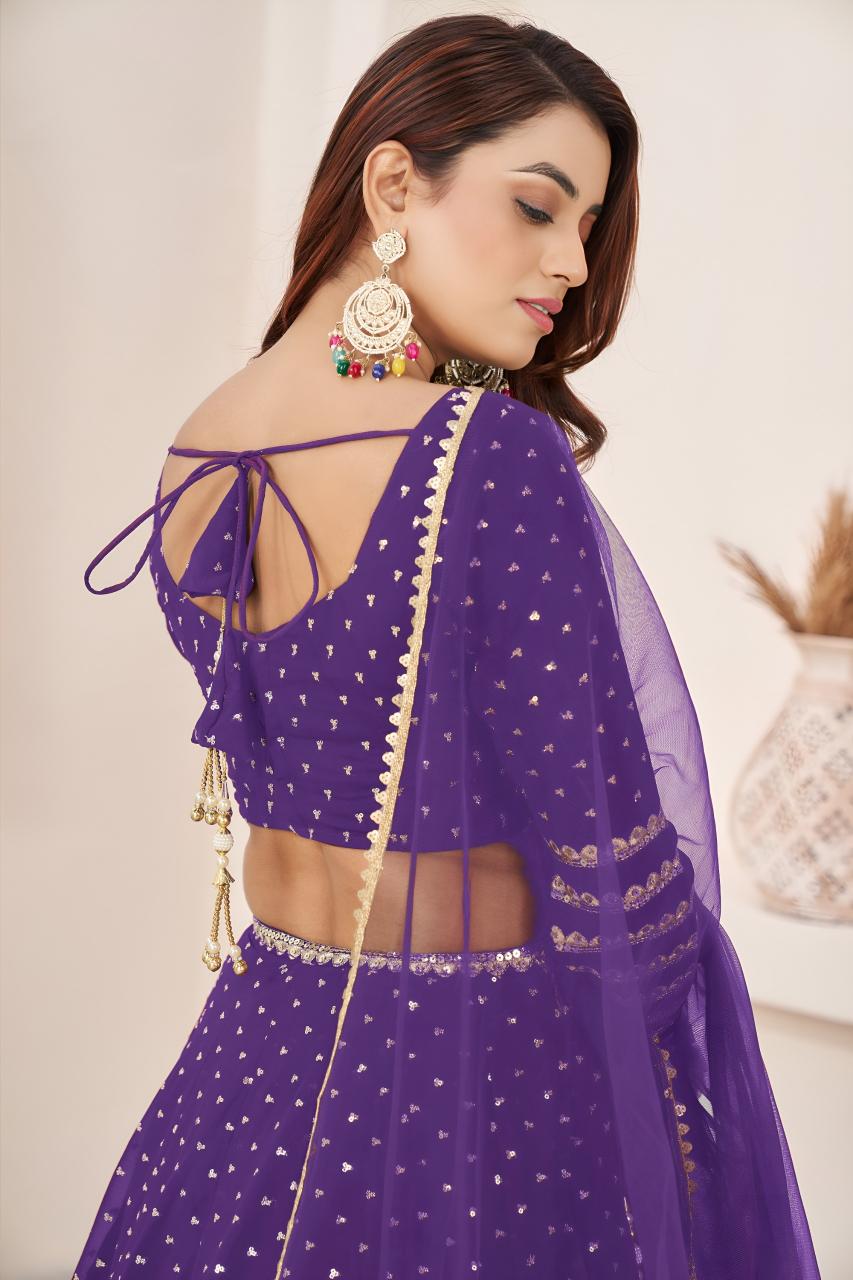 Sabella 5074 Violet catalog wholesale lehenga market in vadodara