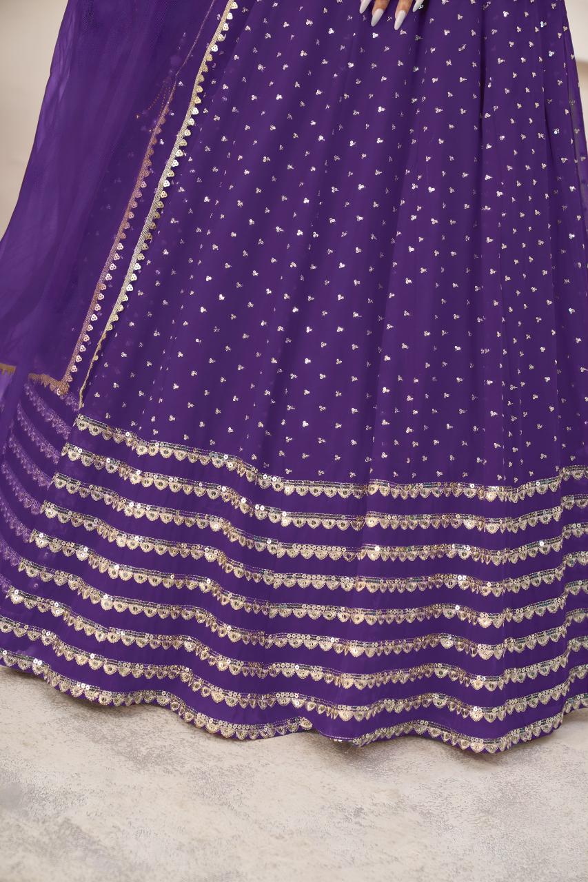 Sabella 5074 Violet catalog wholesale lehenga market in vadodara