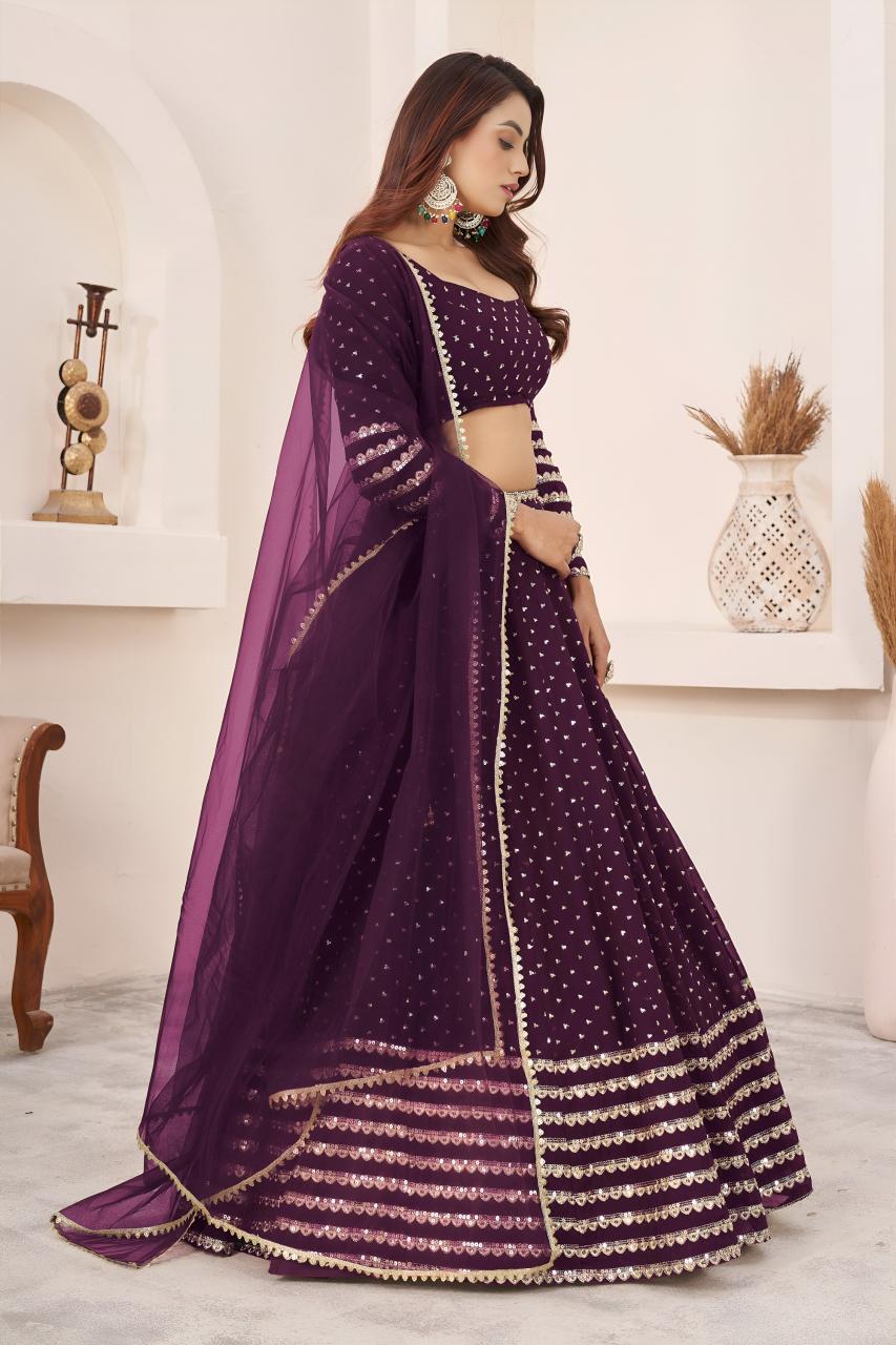 Sabella 5074 Wine catalog wholesale lehenga online