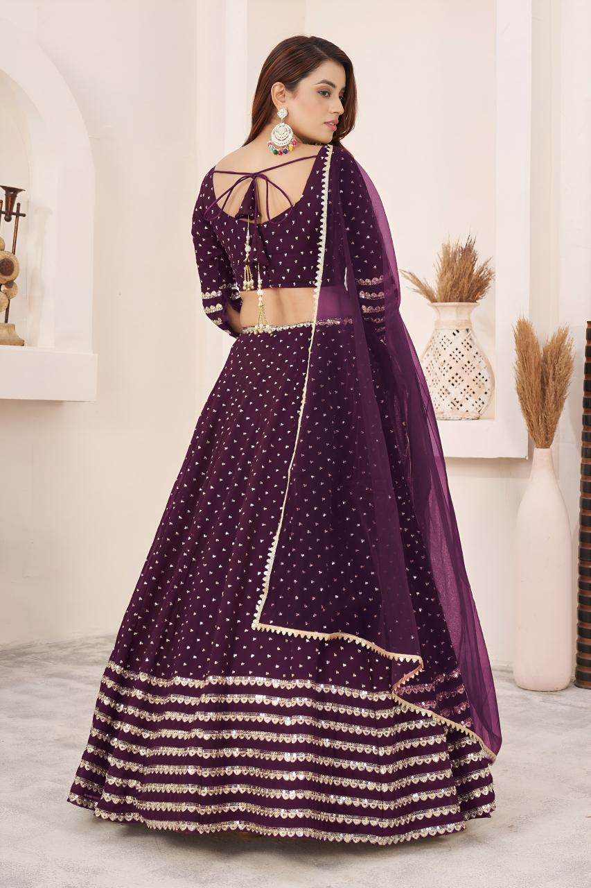 Sabella 5074 Wine catalog wholesale lehenga online
