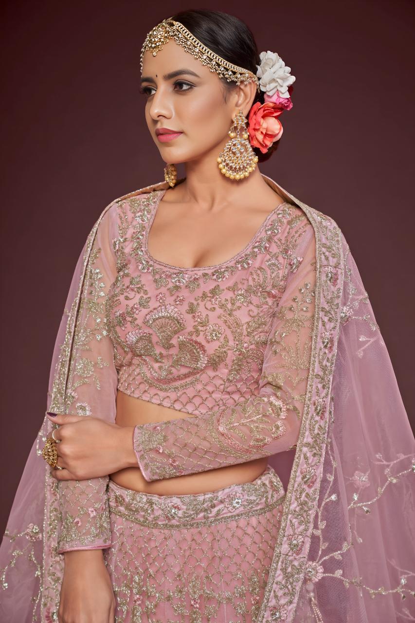 Sabella 7909 Dusty Pink catalog wholesale lehenga choli