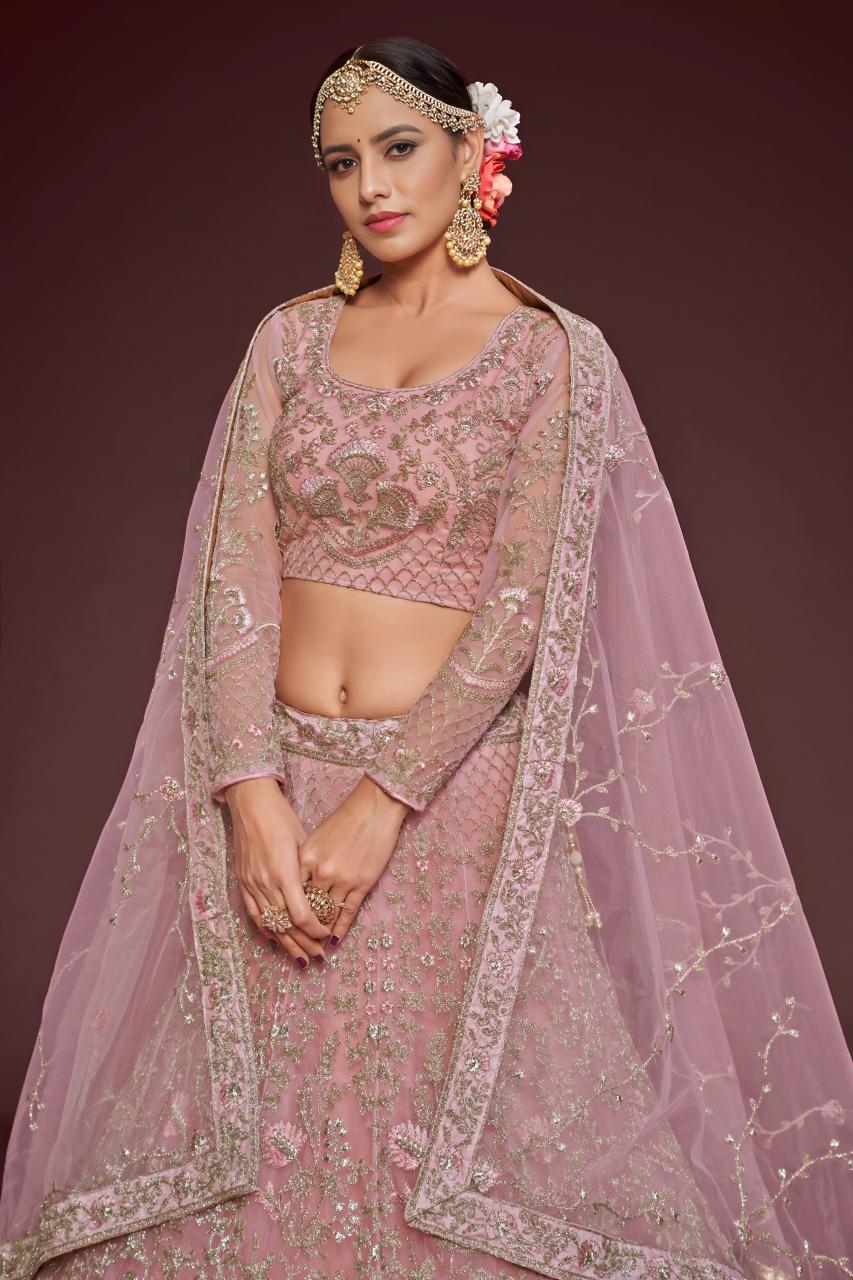 Sabella 7909 Dusty Pink catalog wholesale lehenga choli