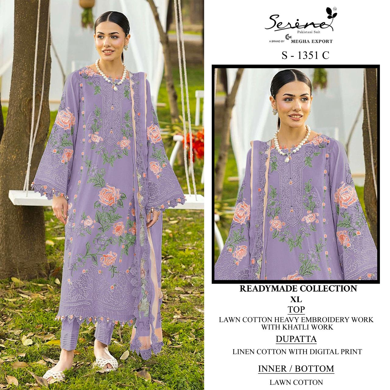 Serine S 1351 catalog wholesale pakistani suit