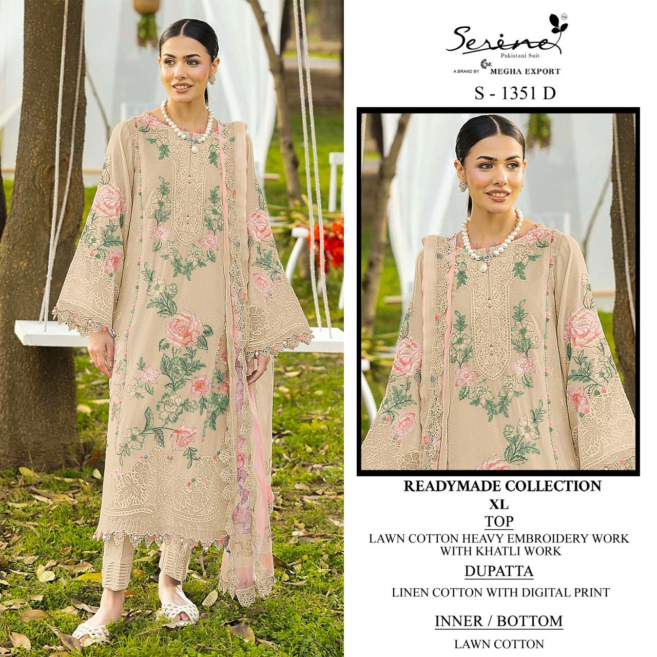 Serine S 1351 catalog wholesale pakistani suit