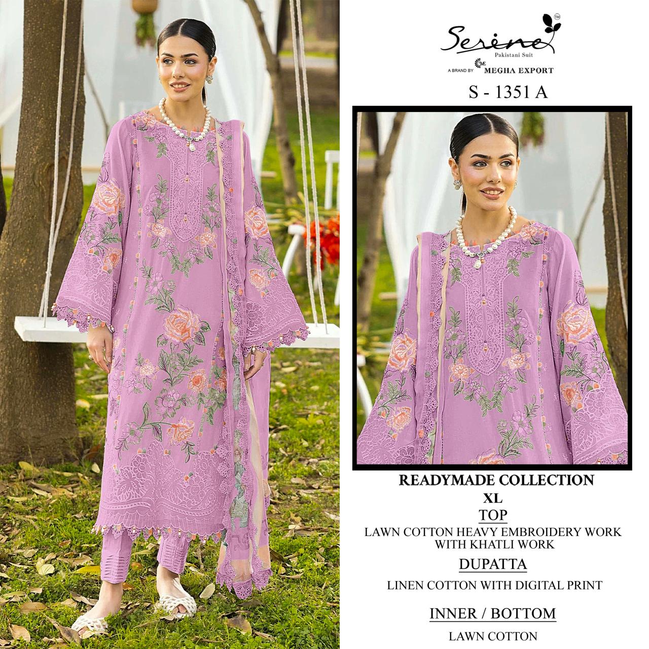 Serine S 1351 catalog wholesale pakistani suit