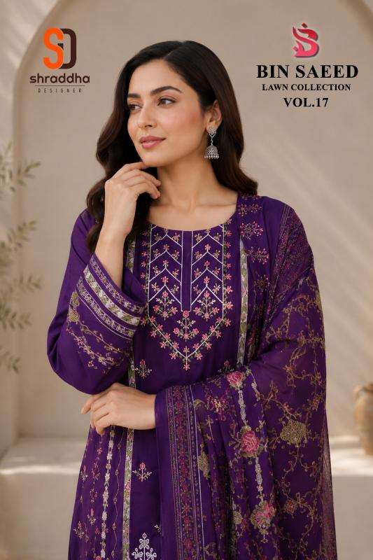 Sharaddha Bin Saeed Vol 17 catalog pakistani replica suits wholesale surat
