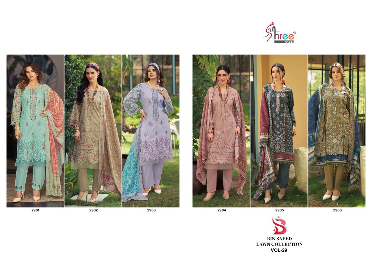 SHREE FABS BIN SAEED LAWN COLLECTION VOL-29 Wholesale salwar suits in Pune
