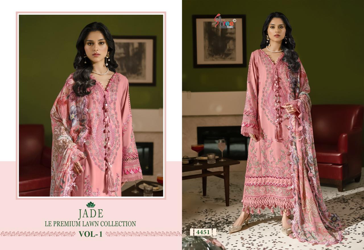 Shree fabs JADE LE PREMIUM LAWN COLLECTION VOL-01 Salwar kameez manufacturers in India