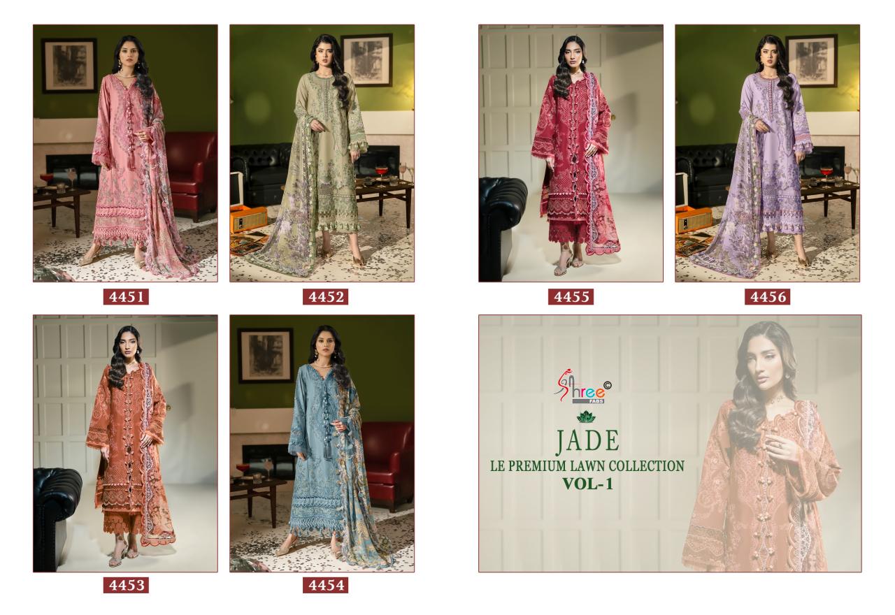 Shree fabs JADE LE PREMIUM LAWN COLLECTION VOL-01 Salwar kameez manufacturers in India