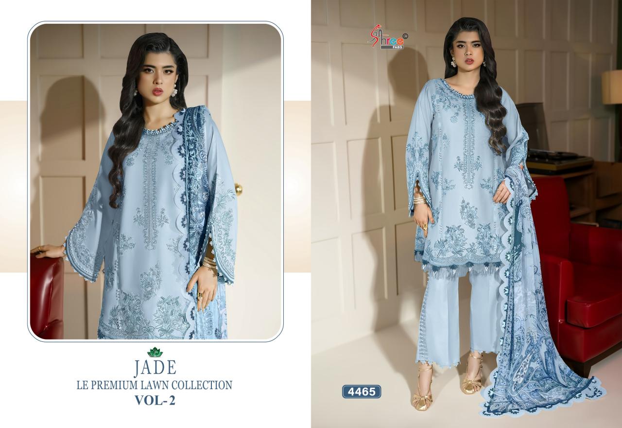 Shree Fabs Jade LE Premium Lawn Collection vol 2 chiffon dupatta pakistani designer suits wholesale