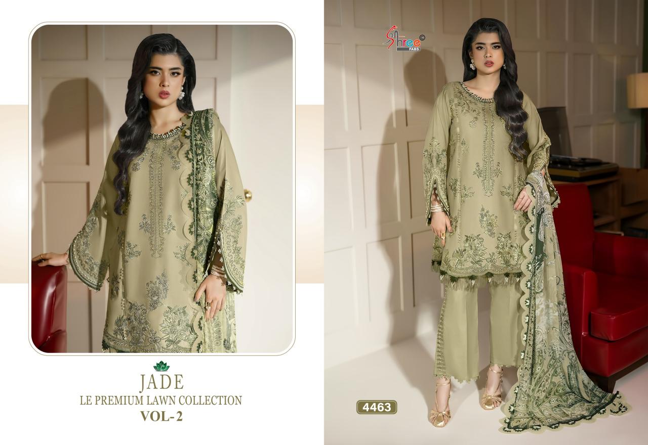 Shree Fabs Jade LE Premium Lawn Collection vol 2 chiffon dupatta pakistani designer suits wholesale