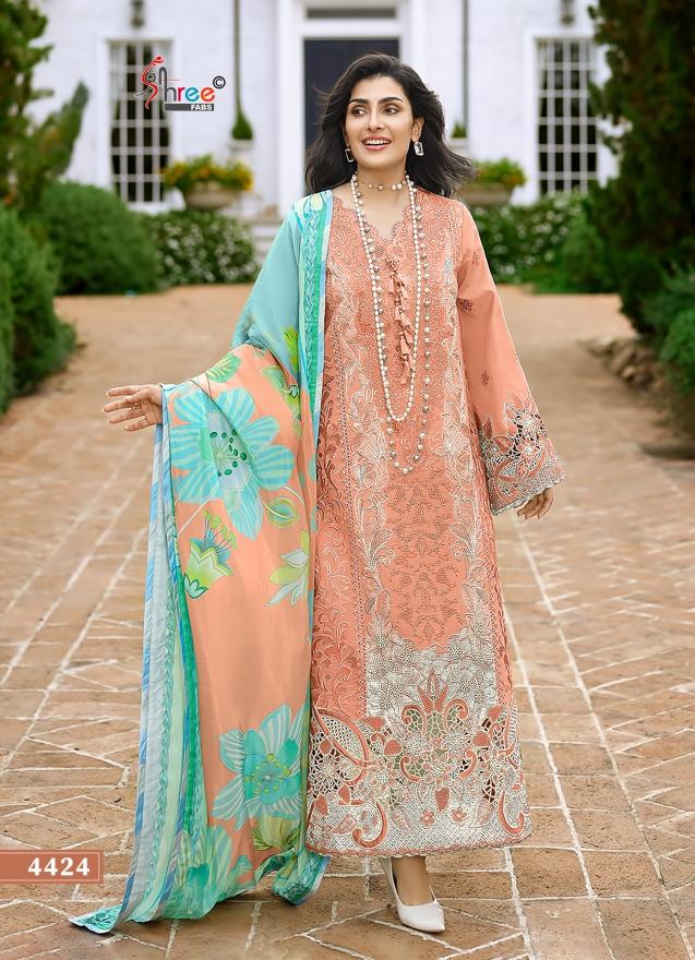 Shree Fabs Mushq Lawn Collection 26 Vol 1 catalog Chiffon Dupatta wholesale pakistani suits in hyderabad