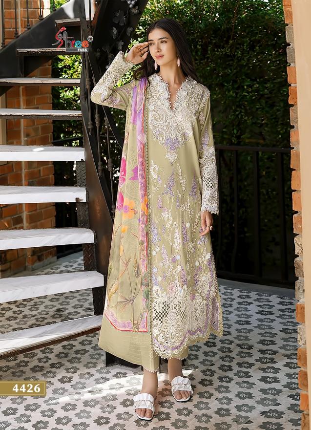 Shree Fabs Mushq Lawn Collection 26 Vol 1 catalog Cotton Dupatta wholesale pakistani suits in chennai