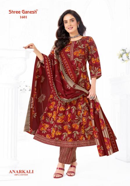 Shree Ganesh Zeenat Vol-6 – Anarkali Style Kurti Pant With Dupatta - Wholesale Catalog