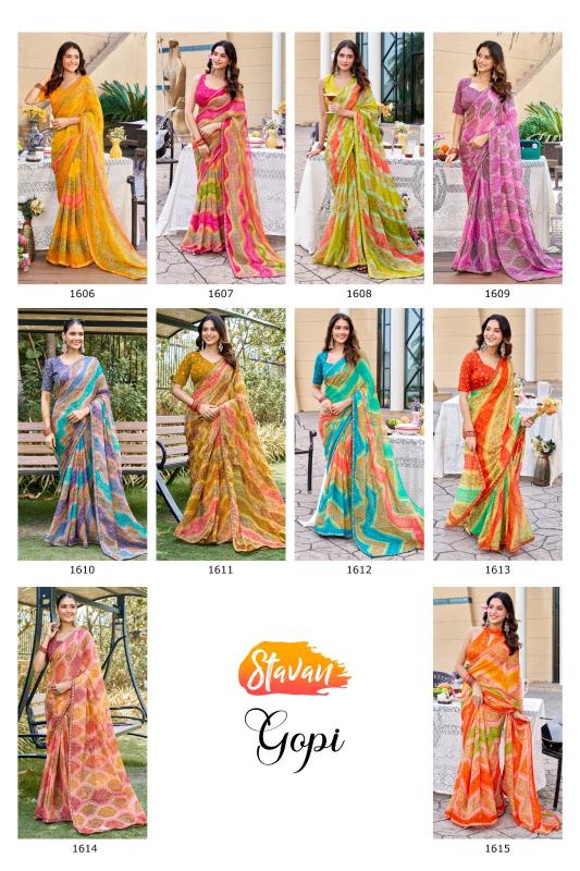 Stavan Gopi catalog saree wholesalers in delhi