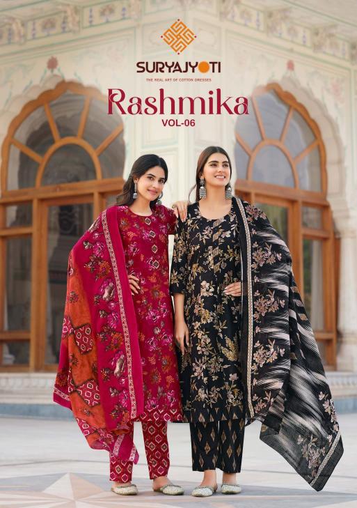 Suryajyoti Rashmika Vol-6 Wholesale kurtis in Surat