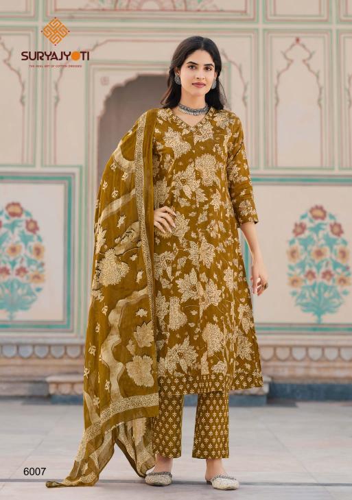 Suryajyoti Rashmika Vol-6 Wholesale kurtis in Surat