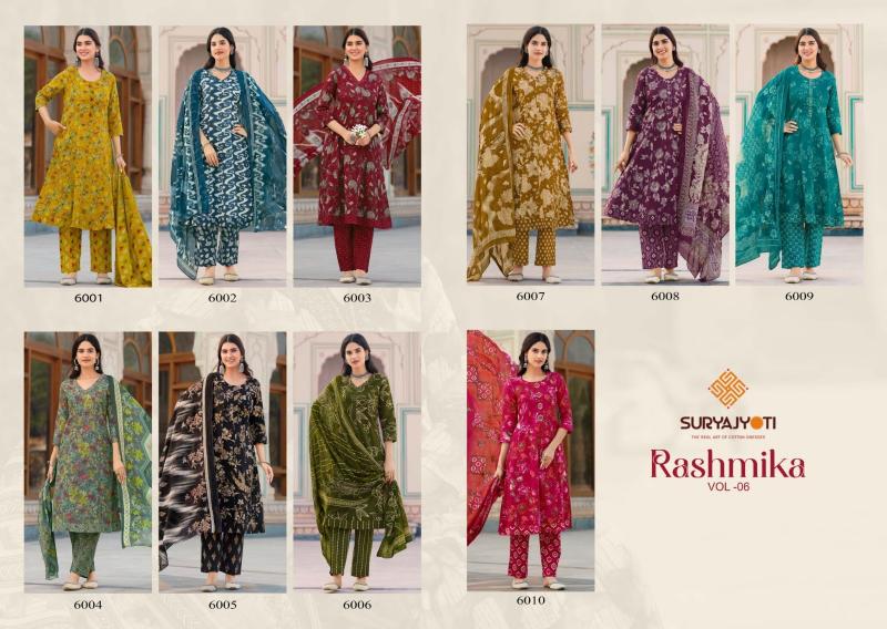 Suryajyoti Rashmika Vol-6 Wholesale kurtis in Surat