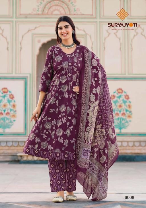 Suryajyoti Rashmika Vol-6 Wholesale kurtis in Surat