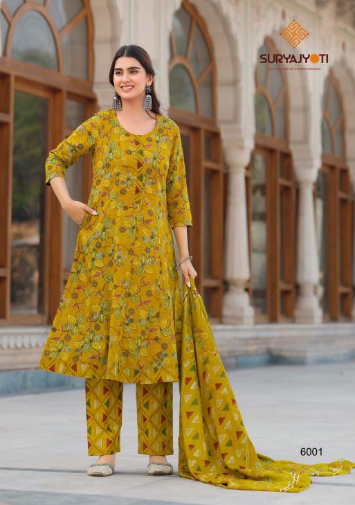 Suryajyoti Rashmika Vol-6 Wholesale kurtis in Surat