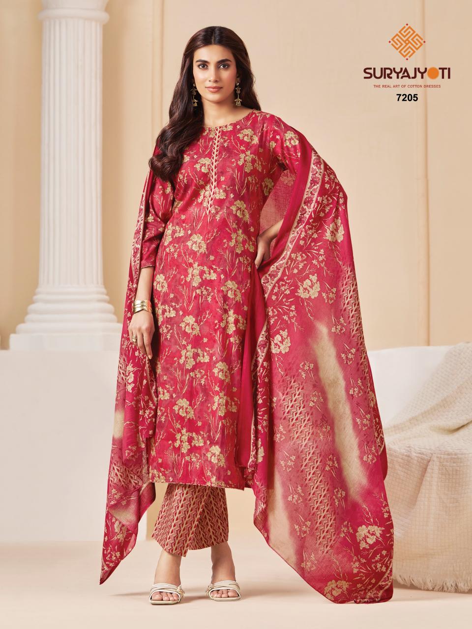Suryajyoti Trendy Cotton Vol-72 – Dress Material - Wholesale Catalog
