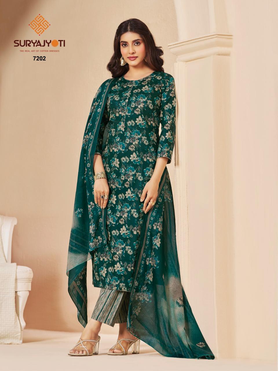 Suryajyoti Trendy Cotton Vol-72 – Dress Material - Wholesale Catalog