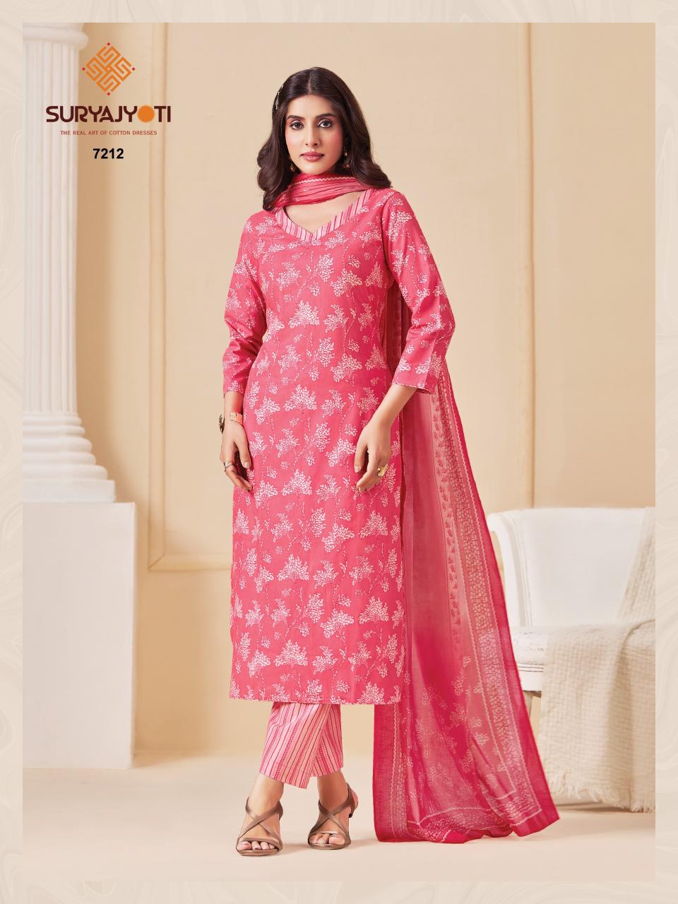 Suryajyoti Trendy Cotton Vol-72 – Dress Material - Wholesale Catalog
