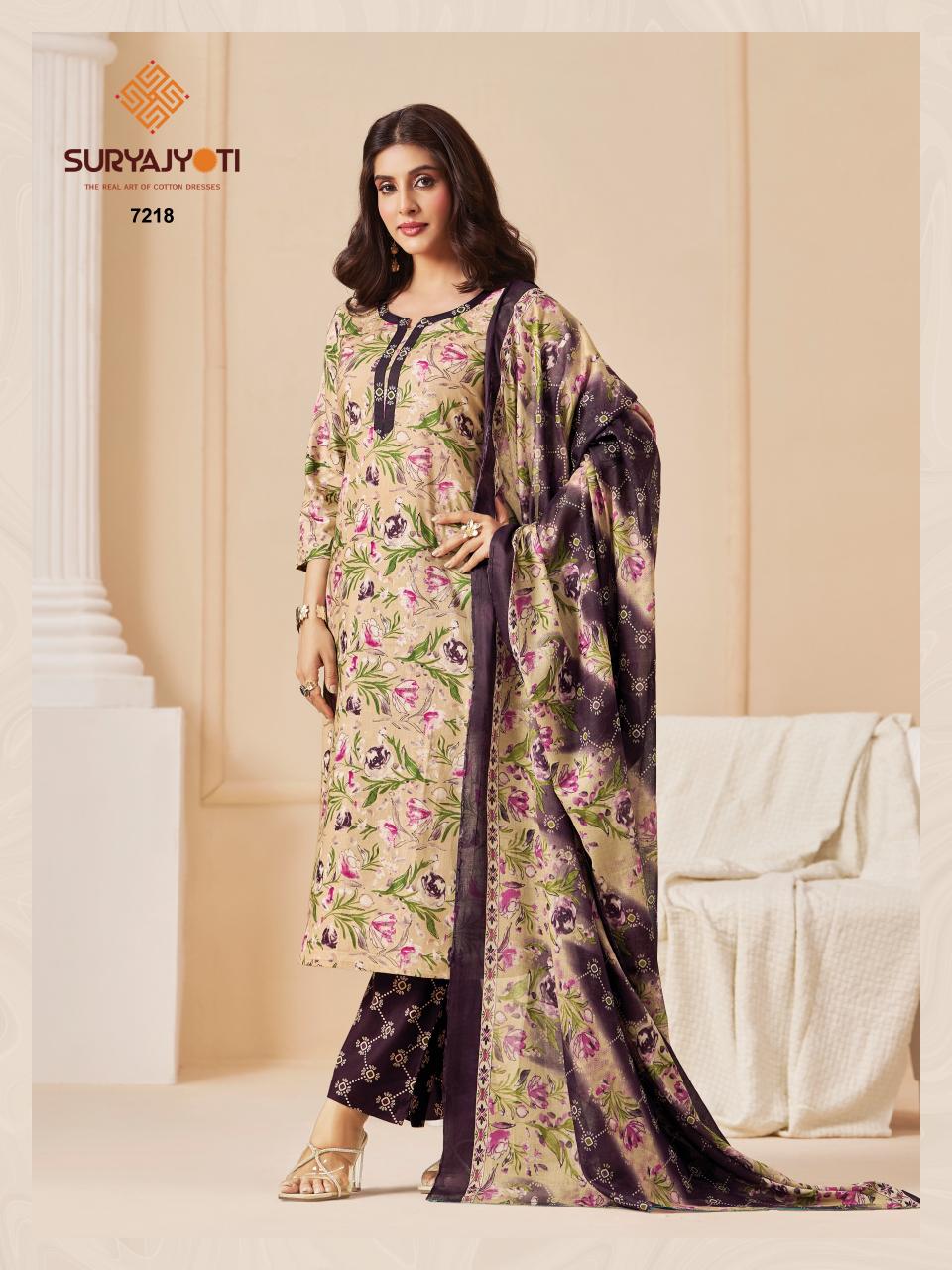 Suryajyoti Trendy Cotton Vol-72 – Dress Material - Wholesale Catalog